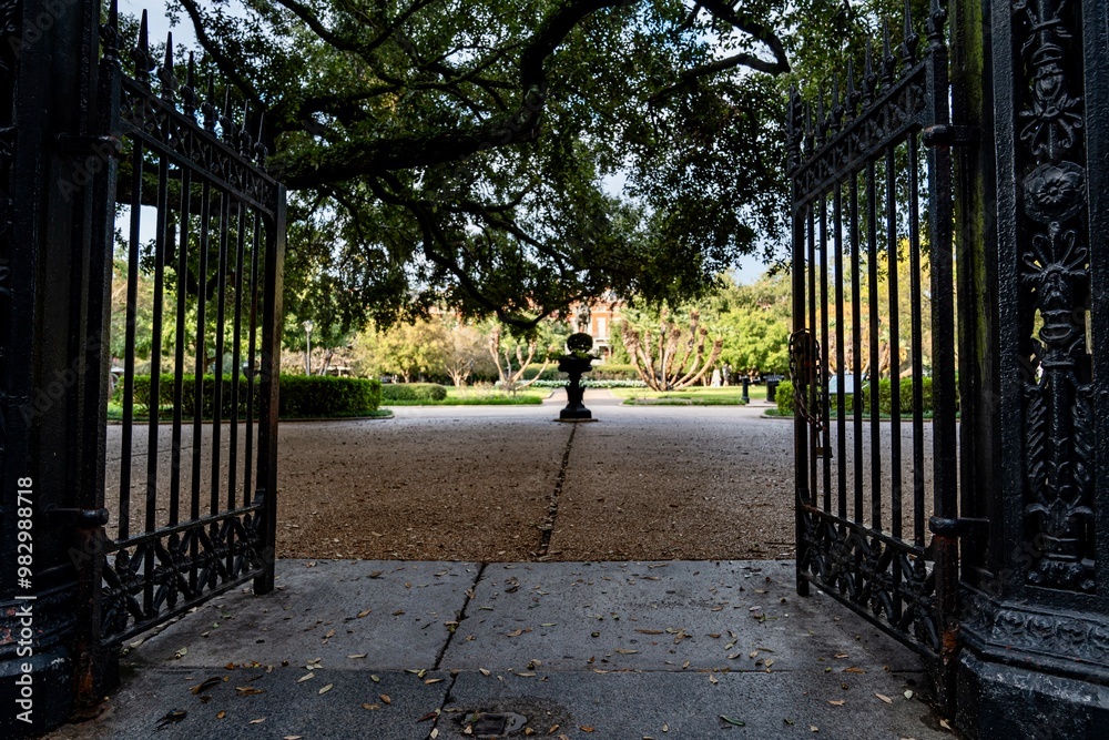 Side Entrance to Jackson Square in front of the Saint Louis Cathedral