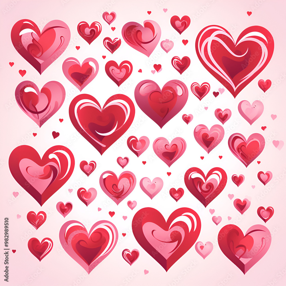 seamless pattern with hearts
