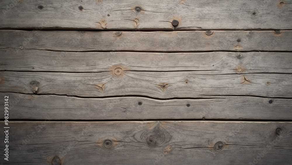 Naklejka premium Rustic barnwood texture with deep grain patterns and subtle cracks