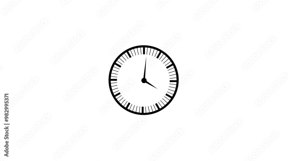 Clock icon flat style 24 hours day fast speed with moving timer clock rotation 360 video animation.Time counter symbol. Clock icon flat style 24 hours day fast speed with moving timer clock rotation 360 video animation.Time counter symbol.