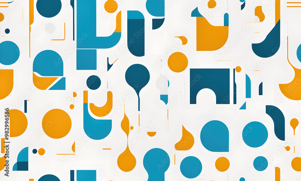 Abstract seamless geometric pattern. Abstract seamless geometric pattern.