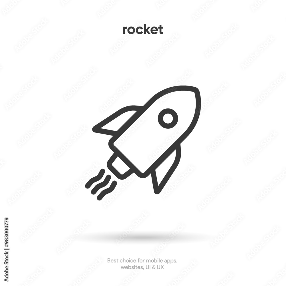 Startup and start icon. Boost rocket icon with linear and flat style. Icons for begin, commence, missile, spaceship. Can use for mobile app, website design, ui, ux. Startup and start icon. Boost rocket icon with linear and flat style. Icons for begin, commence, missile, spaceship. Can use for mobile app, website design, ui, ux.