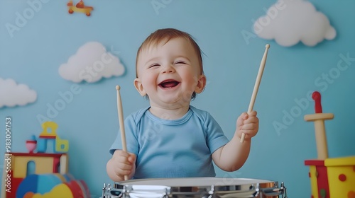 Babies Enjoying Music Through Play.