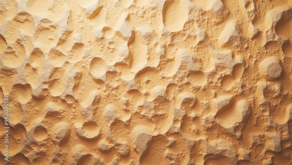 Textured sandstone wall in warm desert tones with deep ridges Textured sandstone wall in warm desert tones with deep ridges