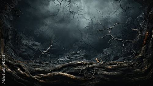 Scary wall background, horror texture for background