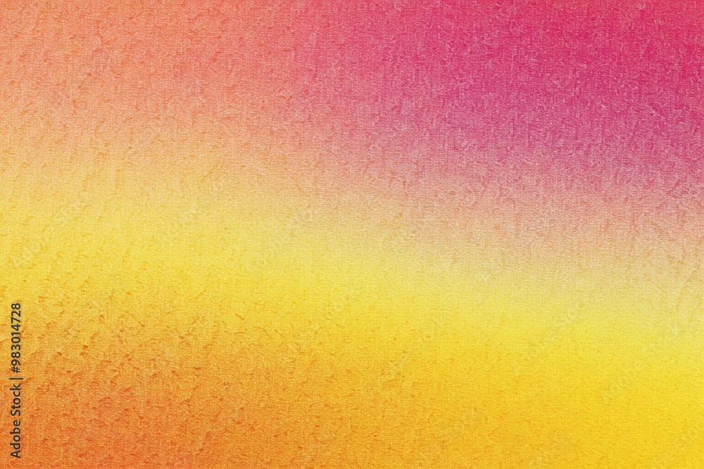 A yellow and pink color gradient texture with grainy surface background. A yellow and pink color gradient texture with grainy surface background.