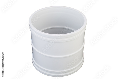 Close-Up of Smooth Plastic Pipe Coupling for Ventilation,PVC coupling for easy connections,UPVC Coupler Soket