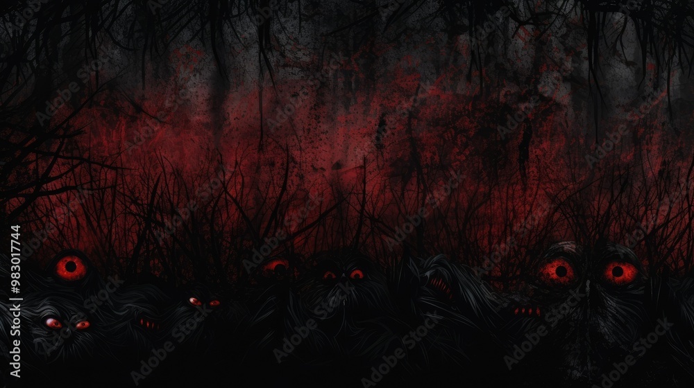 Fototapeta premium Scary wall background, horror texture for background