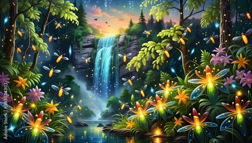Obraz premium background with stars