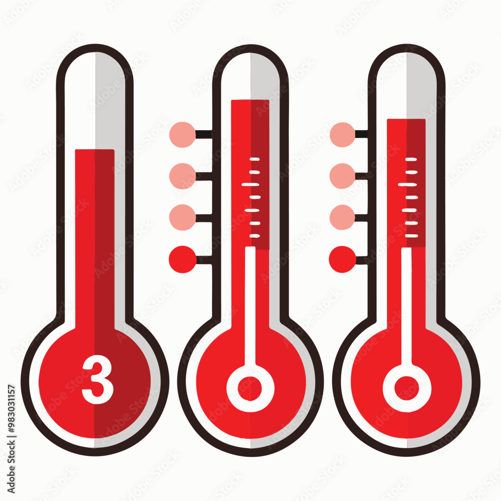 thermometer icon set thermometer icon set