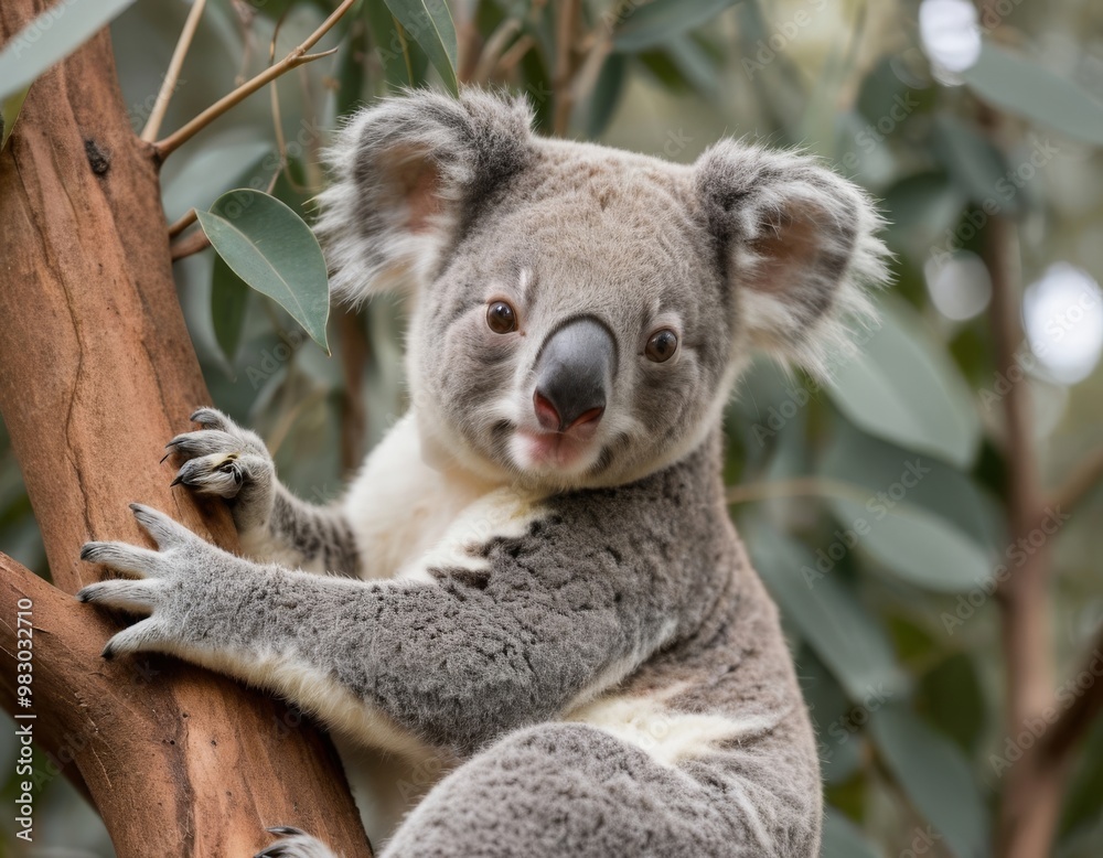 Fototapeta premium Koala Sitting on a Tree