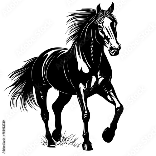 horse silhouette 