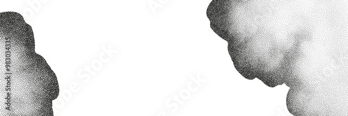  Black dots with a sandy texture. An abstract, grainy background featuring a noisy gradient pattern.