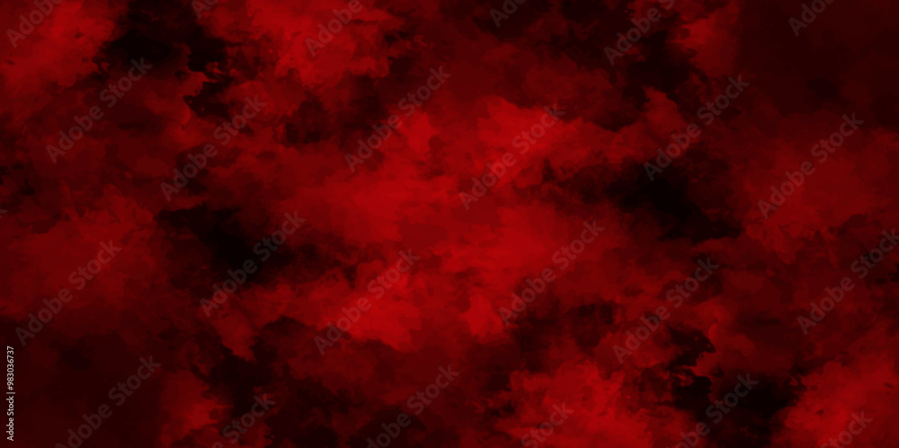Trendy living red color texture of a concrete wall with cracks and scratches. limestone textured background. Decorative red panoramic background texture. Vintage texture of plaster or grungy marble.