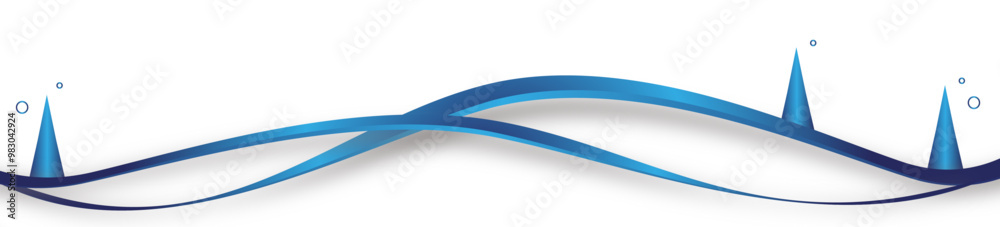 Blau Band Sterne Welle Weihnachten Background Welle linien Blau Band Sterne Welle Weihnachten Background Welle linien