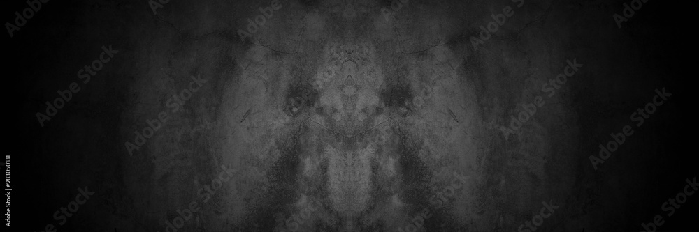 Fototapeta premium Old wall texture smeared engine oil cement dark black gray background abstract grey color design are light with white gradient background.