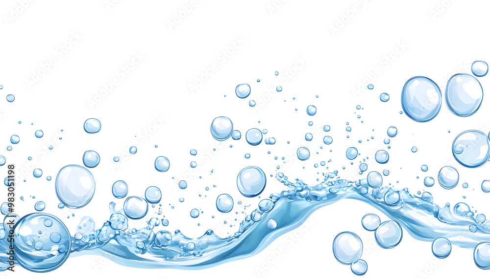 Dynamic Blue Water Splash - Clean and Refreshing Fluid Motion Dynamic Blue Water Splash - Clean and Refreshing Fluid Motion
