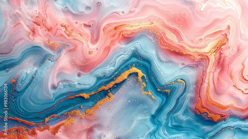 Wallpaper Mural Multi-colored epoxy resin close-up Torontodigital.ca