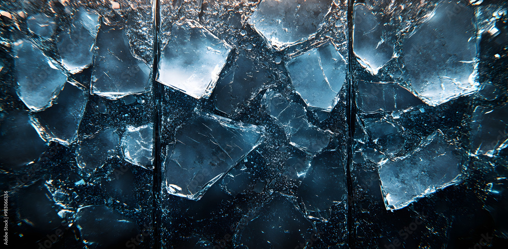 A Close-Up of Broken Glass with Light Shining Through the Fractures, Creating a Dramatic Effect and Highlighting the Intricate Patterns and Reflections in the Shattered Surface
A Close-Up of Broken Glass with Light Shining Through the Fractures, Creating a Dramatic Effect and Highlighting the Intricate Patterns and Reflections in the Shattered Surface
