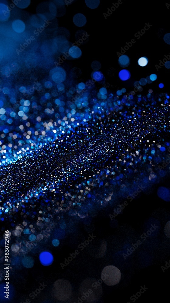 In a stunning display of cosmic beauty, ethereal blue particles radiate outward, creating a shimmering wave of light on a deep black background, captivating the viewer with its vibrant energy. In a stunning display of cosmic beauty, ethereal blue particles radiate outward, creating a shimmering wave of light on a deep black background, captivating the viewer with its vibrant energy.