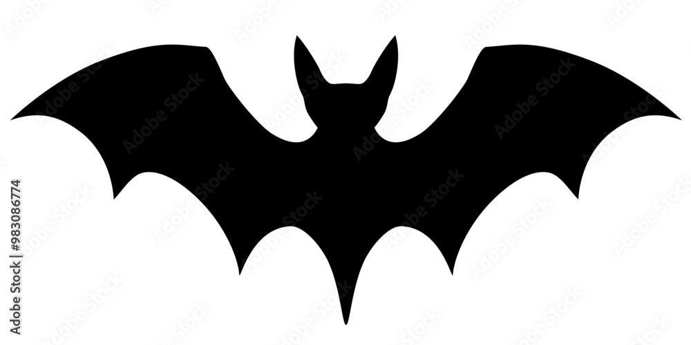 Naklejka premium ハロウィンのコウモリアイコン素材