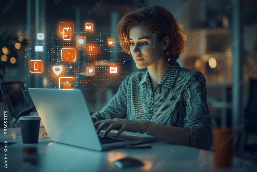 woman working on computer woman working on computer
