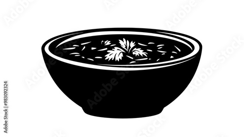 Close-up of salsa in a wide bowl, consistent smooth surface, food vector illustration