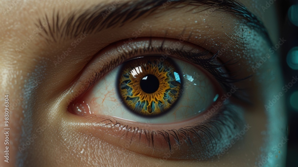 Fototapeta premium close up of a eye