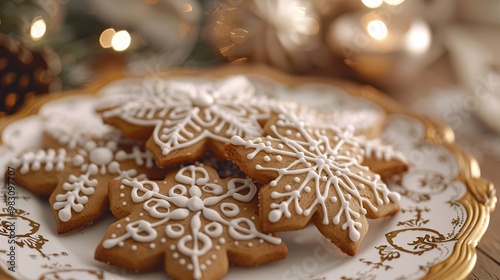 Delicious Snowflake Gingerbread Cookies