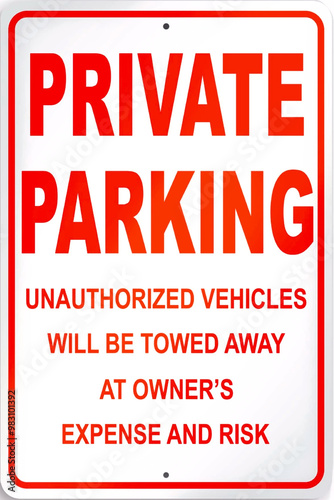 private parking 