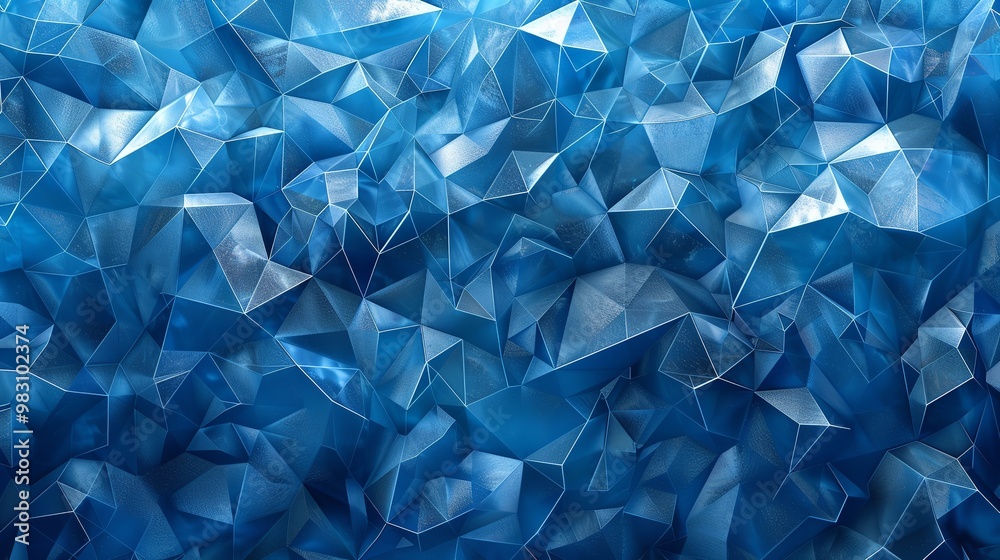 blue color geometric background background. Generative AI. blue color geometric background background. Generative AI.