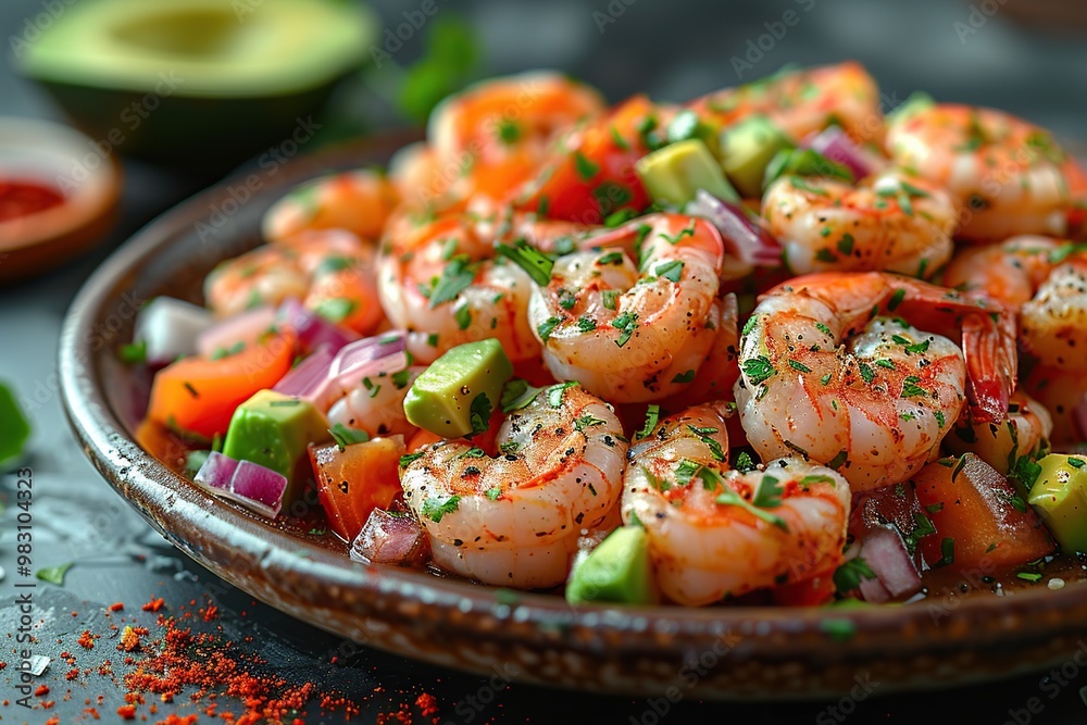 Shrimp Salad with Avocado and Tomatoes Shrimp Salad with Avocado and Tomatoes