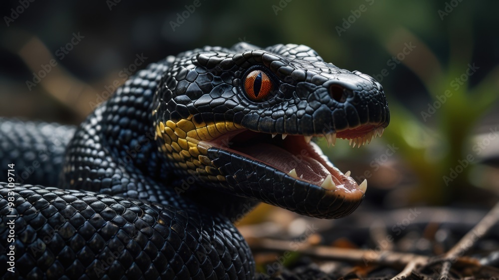 Fototapeta premium close up of a snake