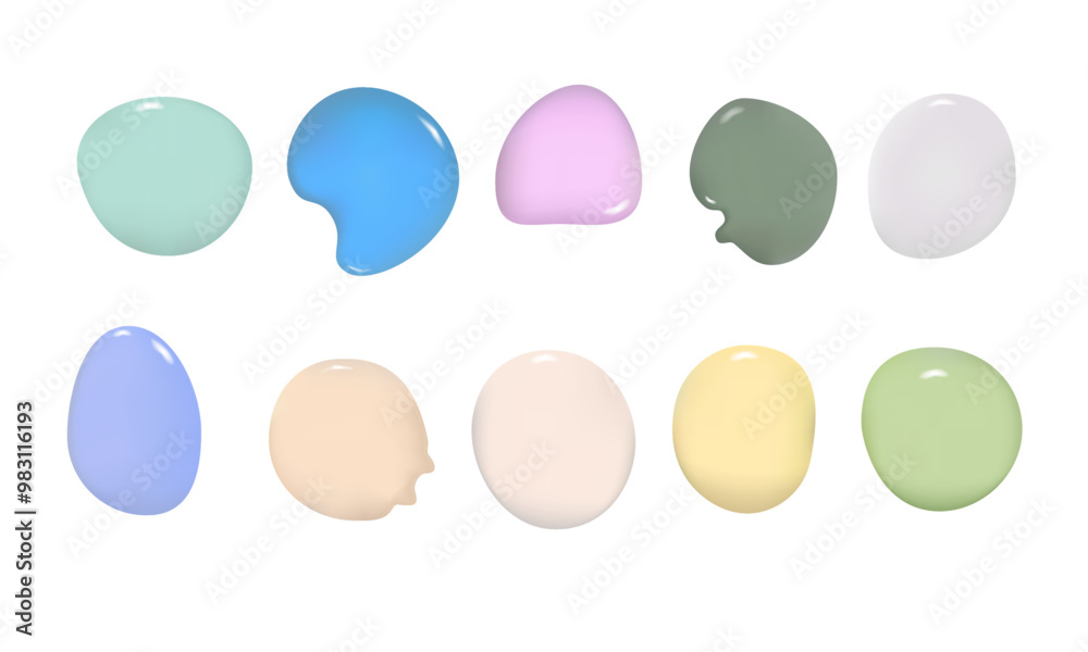 3D paint color samples 3D paint color samples