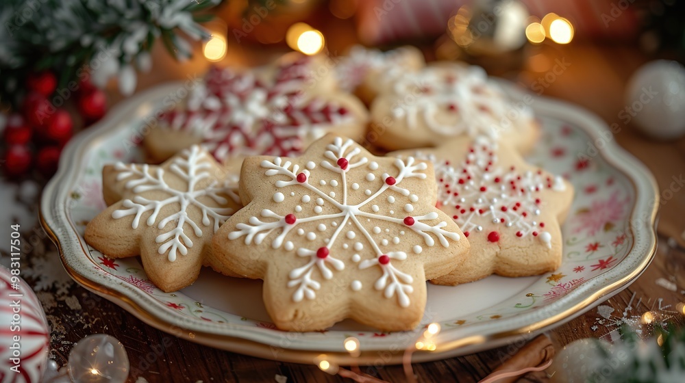 Christmas Cookies on a Plate Christmas Cookies on a Plate