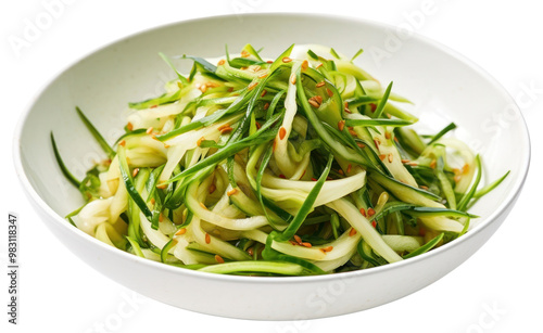 PNG Scallion spaghetti noodle pasta.