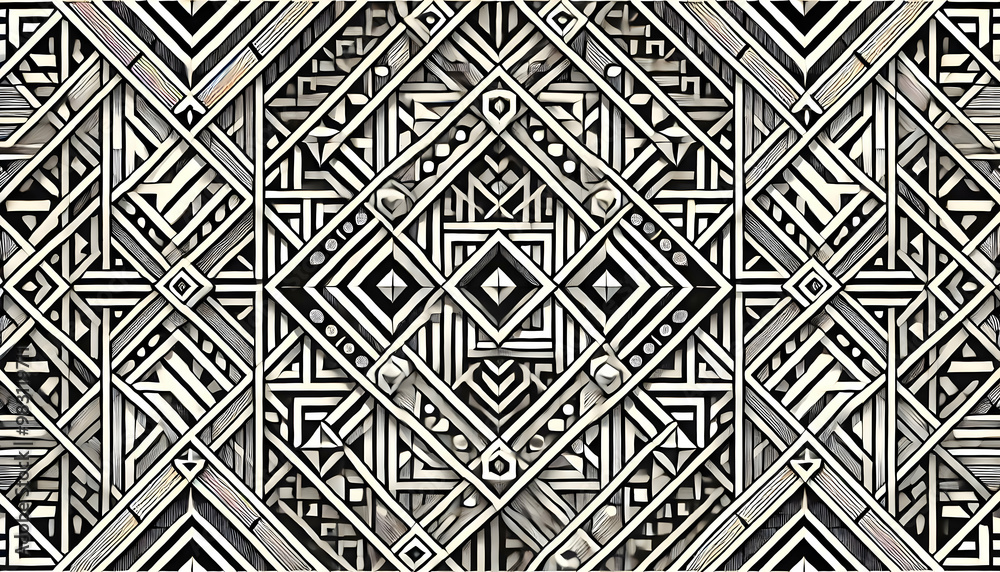 Monochrome Geometric Patterns: Exploring Shapes and Symmetry in Abstract Design Monochrome Geometric Patterns: Exploring Shapes and Symmetry in Abstract Design
