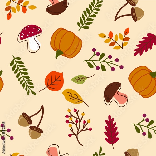 Herbstlichen dekoratives Muster 