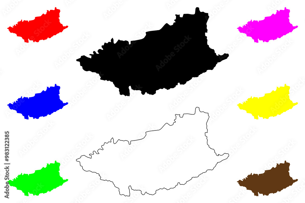 Durazno Department (Departments of Uruguay, Oriental Republic of Uruguay) map vector illustration, scribble sketch Durazno map Durazno Department (Departments of Uruguay, Oriental Republic of Uruguay) map vector illustration, scribble sketch Durazno map