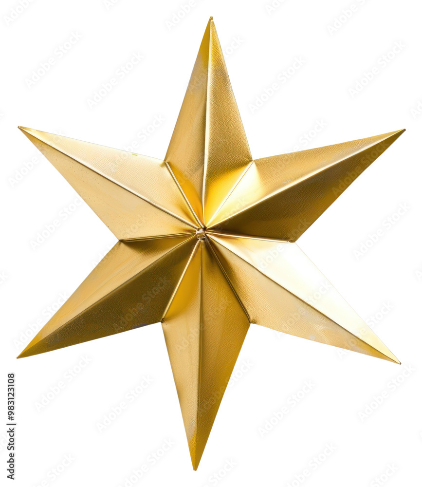 PNG 3D Golden star gold appliance symbol. PNG 3D Golden star gold appliance symbol.