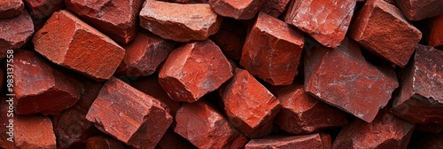 Wallpaper Mural  A red rock pile atop two more, all in red Torontodigital.ca