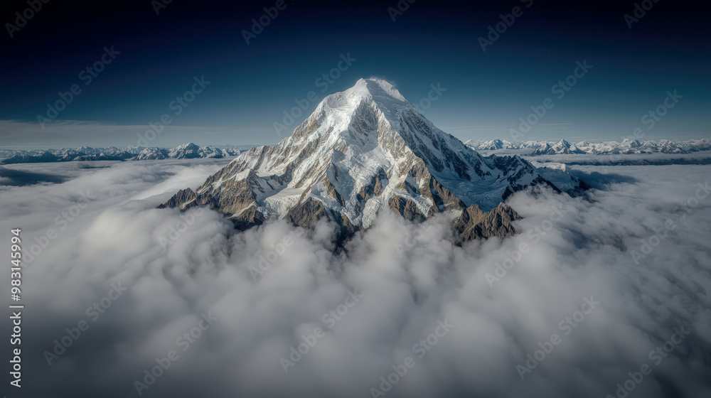ImageMajestic Winter Mountain Peaks A Stunning Snow-Covered Landscape, Showcasing the Beauty of Nature's Towering Giants A Serene View of Snow-Capped Summits in Winter's Embrace ImageMajestic Winter Mountain Peaks A Stunning Snow-Covered Landscape, Showcasing the Beauty of Nature's Towering Giants A Serene View of Snow-Capped Summits in Winter's Embrace