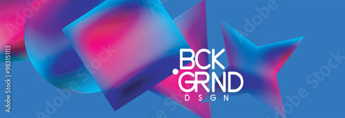 Fluid color geometric shapes abstract background. Vector Illustration For Wallpaper, Banner, Background, Card, Book Illustration, landing page