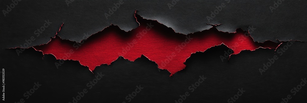 Dynamic abstract background featuring a red crack, embodying the intense shopping excitement associated with Black Friday sales.