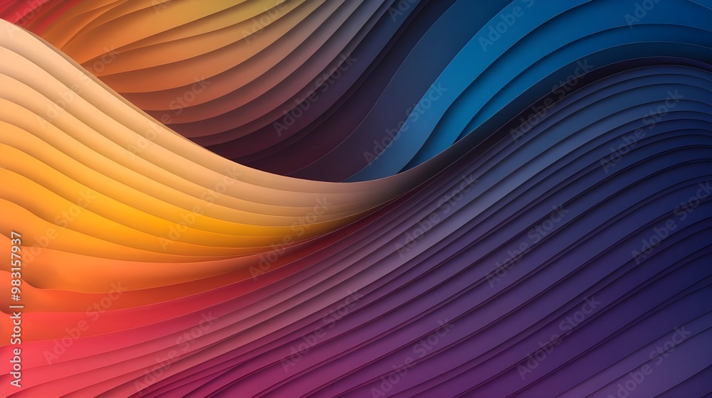 Abstract Colorful Curved Lines Background Design Abstract Colorful Curved Lines Background Design