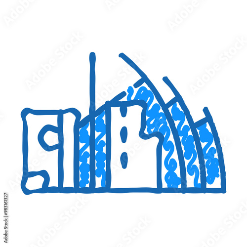 jubilee church doodle icon sketch vector. jubilee church sign. isolated symbol illustration
