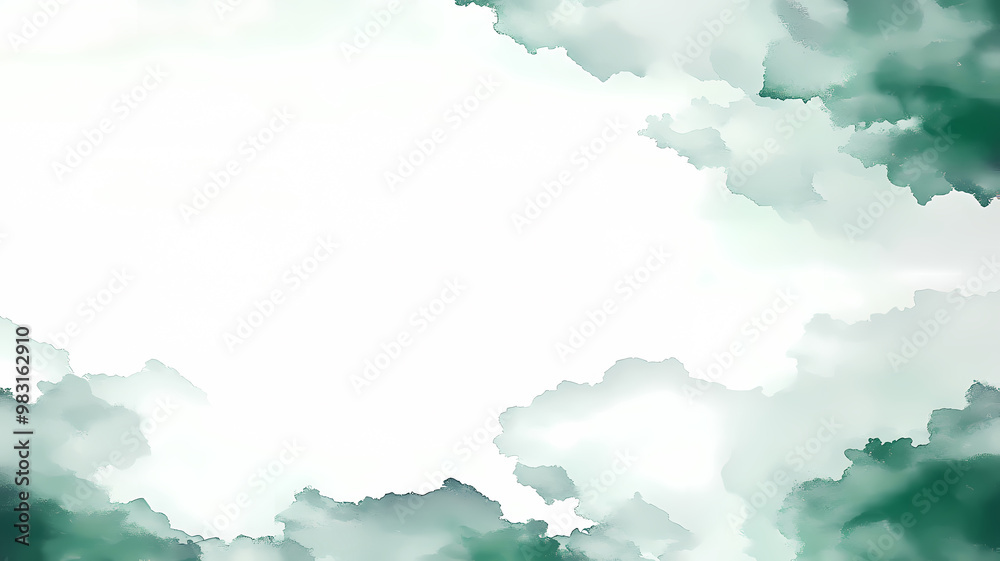 Graceful ink style, tiny rounded green feature in very light green at the center. Background Graceful ink style, tiny rounded green feature in very light green at the center. Background