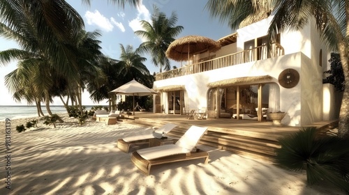 Luxury Beachfront Villa in Tropical Paradise