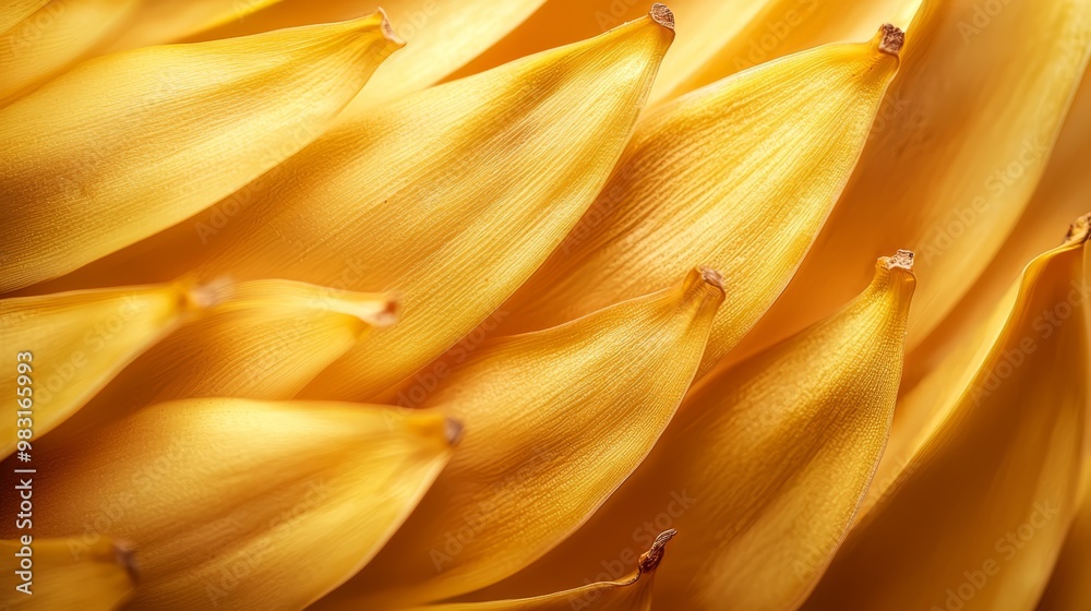 A tight shot of a yellow flower with intricate veining in its center A tight shot of a yellow flower with intricate veining in its center