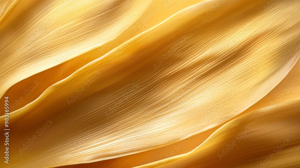 A close-up of yellow fabric featuring a wavy pattern at the bottom The fabric's edge also exhibits a comparable wave design A close-up of yellow fabric featuring a wavy pattern at the bottom The fabric's edge also exhibits a comparable wave design